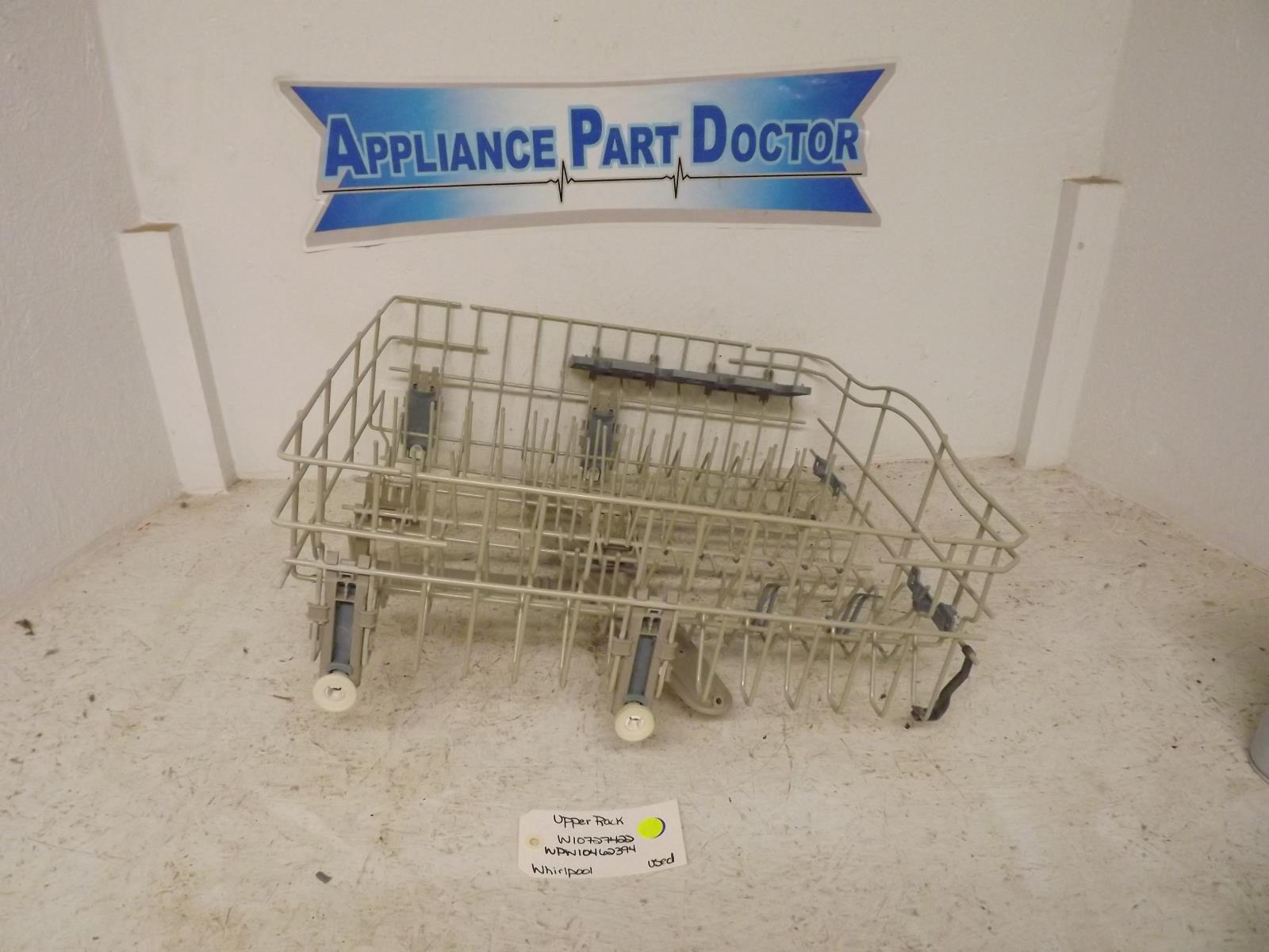 Whirlpool Dishwasher W10727422 WPW10462394 Upper Rack Used Whirlpool Dishwasher W10727422 WPW10462394 Upper Rack Used